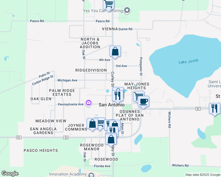map of restaurants, bars, coffee shops, grocery stores, and more near 12353 Curley Street in San Antonio