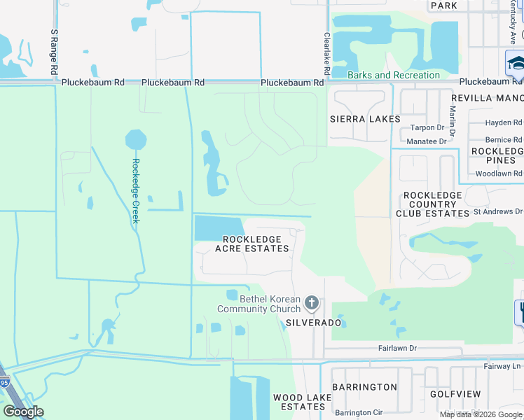 map of restaurants, bars, coffee shops, grocery stores, and more near 896 Belmont Place in Rockledge