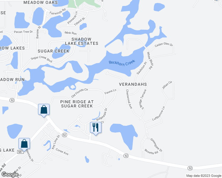 map of restaurants, bars, coffee shops, grocery stores, and more near 13415 Fauna Lane in Hudson