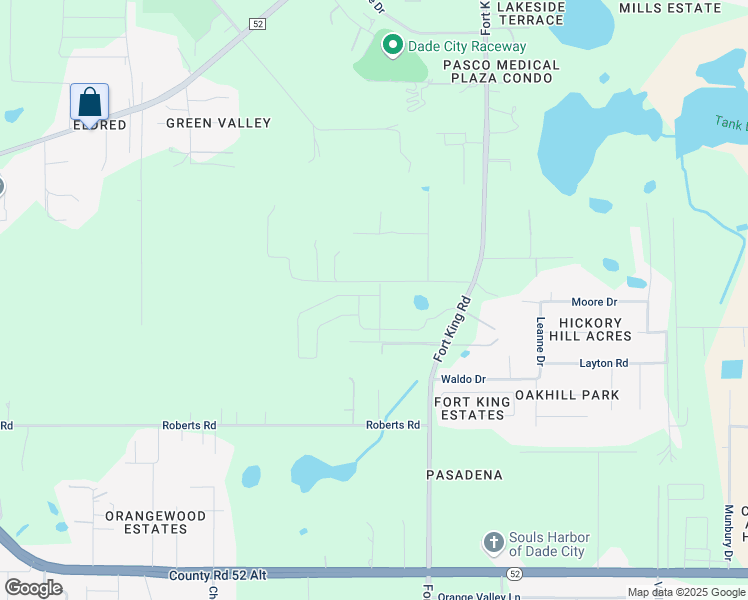 map of restaurants, bars, coffee shops, grocery stores, and more near 12327 Fort King Road in Dade City