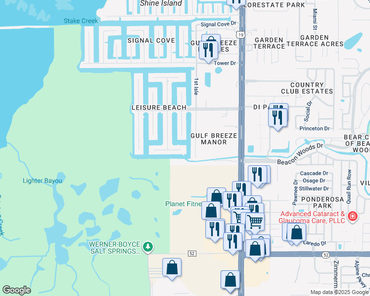 map of restaurants, bars, coffee shops, grocery stores, and more near 6635 Leeside Isle in Hudson