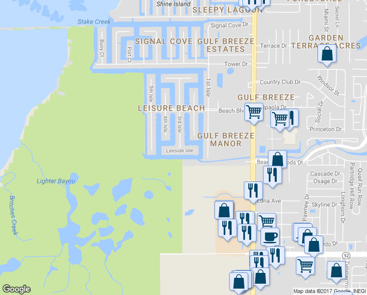 map of restaurants, bars, coffee shops, grocery stores, and more near 6611 Leeside Isle in Hudson