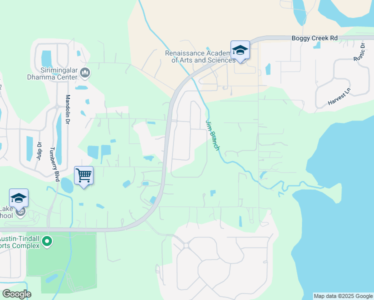 map of restaurants, bars, coffee shops, grocery stores, and more near 4320 Silver Creek Street in Kissimmee