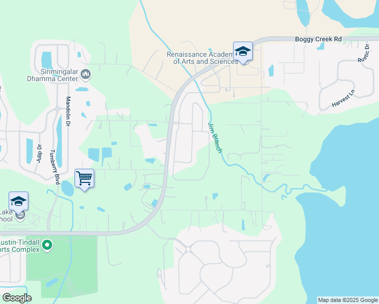 map of restaurants, bars, coffee shops, grocery stores, and more near 4320 Silver Creek Street in Kissimmee