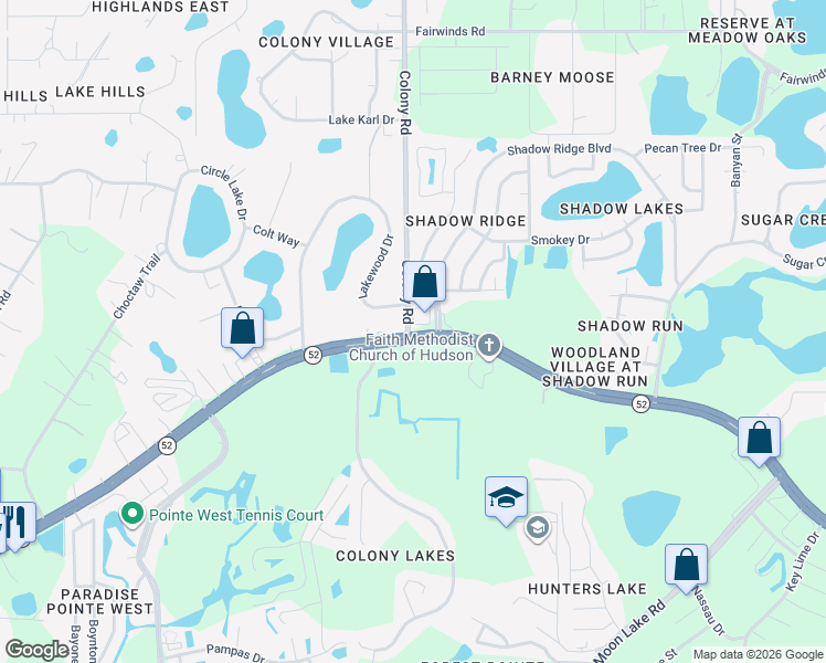 map of restaurants, bars, coffee shops, grocery stores, and more near 479 Colony Road in Hudson