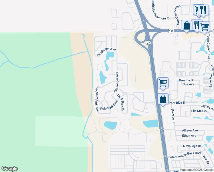 map of restaurants, bars, coffee shops, grocery stores, and more near 215 Covent Garden Ave in Davenport