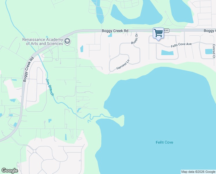 map of restaurants, bars, coffee shops, grocery stores, and more near 2900 Ciara Court in Kissimmee