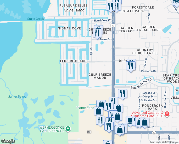 map of restaurants, bars, coffee shops, grocery stores, and more near 12620 2nd Isle in Hudson