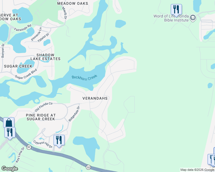 map of restaurants, bars, coffee shops, grocery stores, and more near 12621 White Bluff Road in Hudson