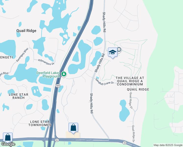 map of restaurants, bars, coffee shops, grocery stores, and more near 16344 Laurel Garden Ct in Spring Hill