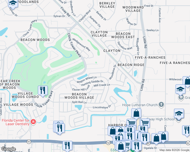 map of restaurants, bars, coffee shops, grocery stores, and more near 8509 Wagon Wheel Lane in Hudson