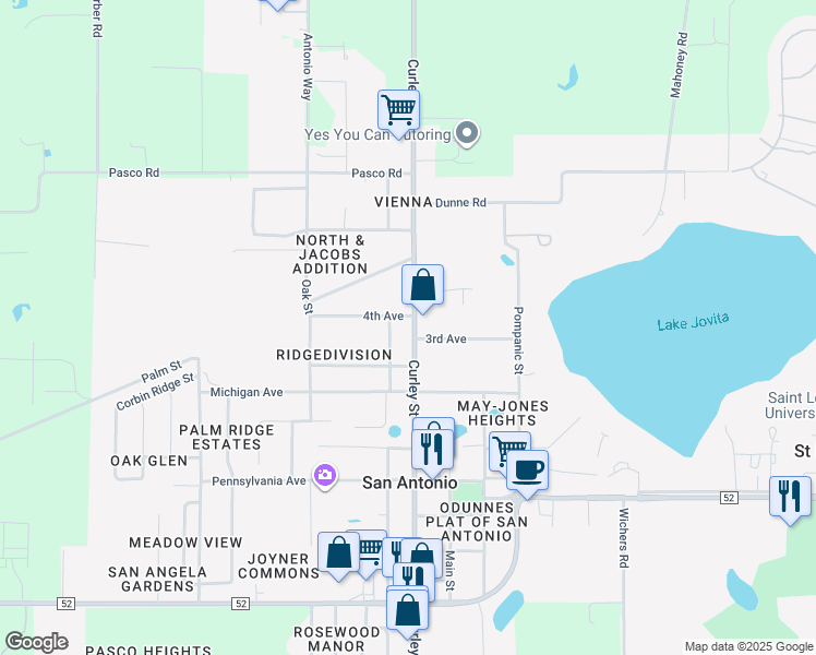 map of restaurants, bars, coffee shops, grocery stores, and more near 12619 Curley Street in San Antonio