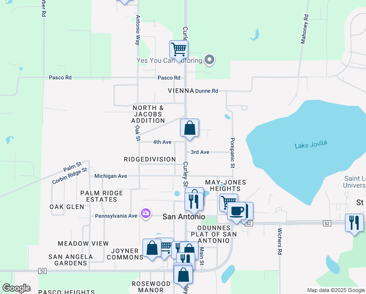 map of restaurants, bars, coffee shops, grocery stores, and more near 12610 Magnolia Street in San Antonio