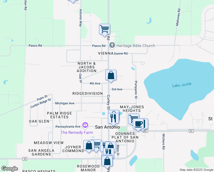 map of restaurants, bars, coffee shops, grocery stores, and more near 12610 Magnolia Street in San Antonio