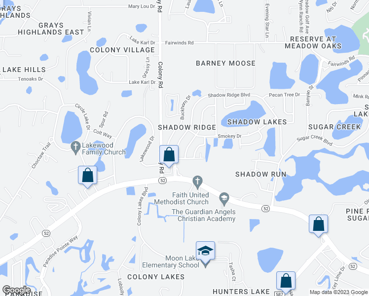 map of restaurants, bars, coffee shops, grocery stores, and more near 12641 Cedar Ridge Drive in Hudson