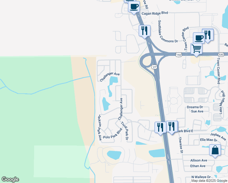 map of restaurants, bars, coffee shops, grocery stores, and more near 229 Piedmont Park Avenue in Davenport