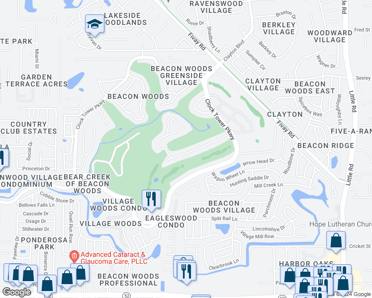 map of restaurants, bars, coffee shops, grocery stores, and more near 8111 Valley Stream Lane in Hudson