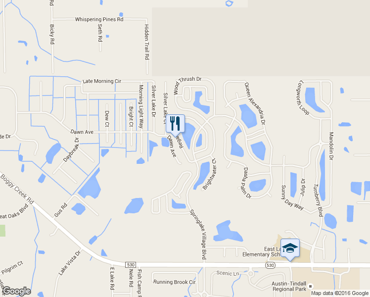 map of restaurants, bars, coffee shops, grocery stores, and more near 3117 Regal Darner Drive in Kissimmee