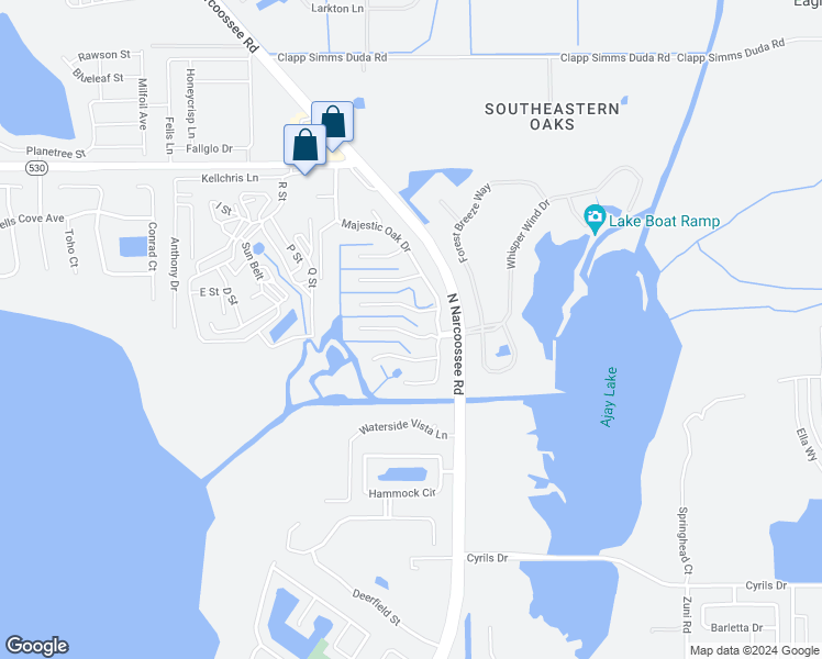 map of restaurants, bars, coffee shops, grocery stores, and more near 5373 Majestic Island Circle in St. Cloud