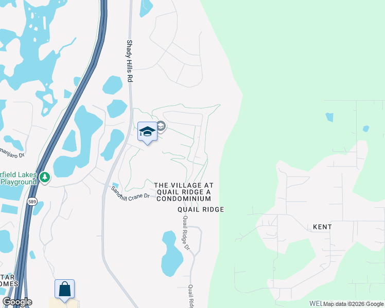 map of restaurants, bars, coffee shops, grocery stores, and more near 12723 Flamingo Parkway in Spring Hill