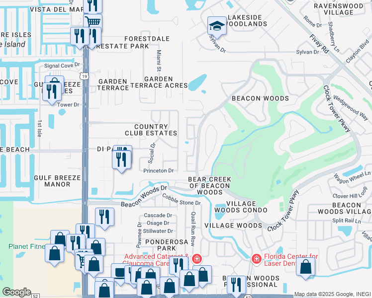 map of restaurants, bars, coffee shops, grocery stores, and more near 7505 Wood Box Row in Hudson