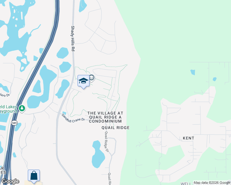 map of restaurants, bars, coffee shops, grocery stores, and more near 12723 Flamingo Parkway in Spring Hill