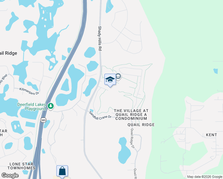 map of restaurants, bars, coffee shops, grocery stores, and more near 16500 Lyceum Lane in Spring Hill