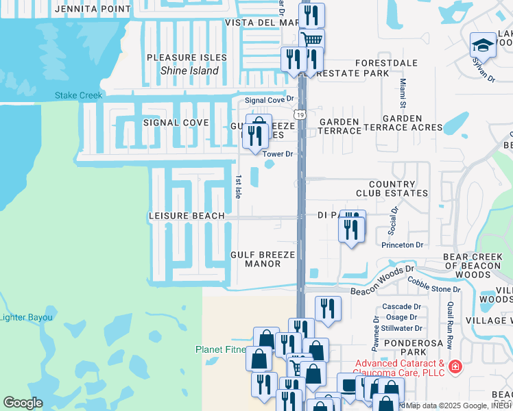 map of restaurants, bars, coffee shops, grocery stores, and more near 12800 Freeboard Court in Hudson