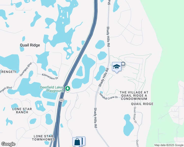 map of restaurants, bars, coffee shops, grocery stores, and more near 12715 Drakefield Drive in Spring Hill