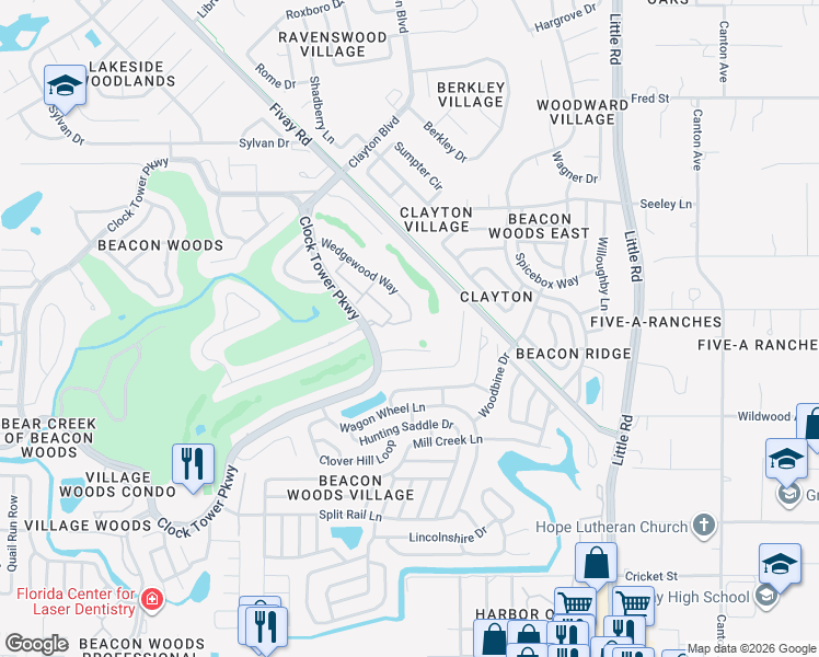 map of restaurants, bars, coffee shops, grocery stores, and more near 12814 Wedgewood Way in Hudson