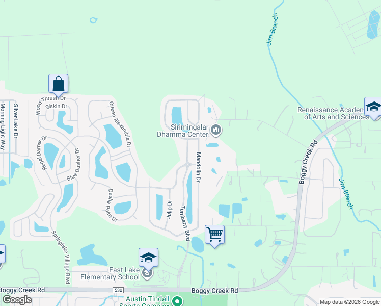 map of restaurants, bars, coffee shops, grocery stores, and more near 3111 Turnberry Boulevard in Kissimmee