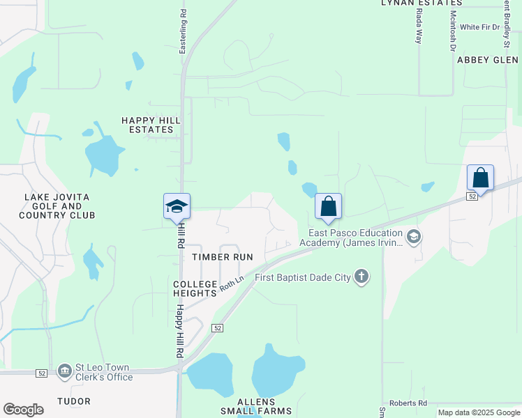 map of restaurants, bars, coffee shops, grocery stores, and more near 12813 Ware Lane in Dade City