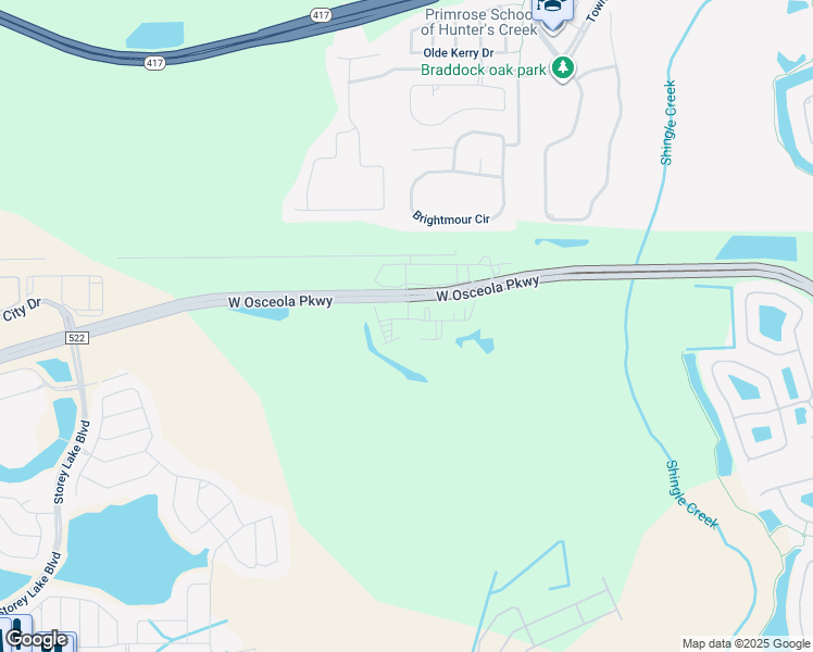 map of restaurants, bars, coffee shops, grocery stores, and more near 3171 Forest Bend Road in Kissimmee