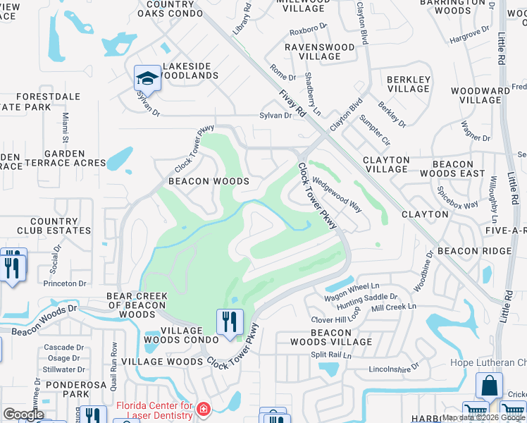 map of restaurants, bars, coffee shops, grocery stores, and more near 12832 Ironwood Circle in Hudson