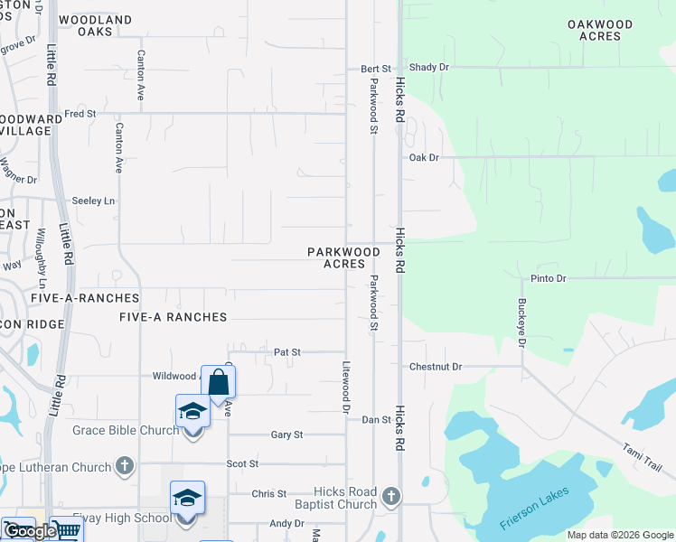 map of restaurants, bars, coffee shops, grocery stores, and more near 9739 Clyde Street in Hudson