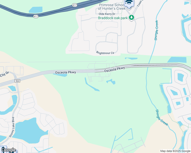 map of restaurants, bars, coffee shops, grocery stores, and more near 4350 Osceola Trail Road in Kissimmee