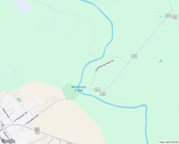 map of restaurants, bars, coffee shops, grocery stores, and more near 119 Swimming Hole Drive in George West