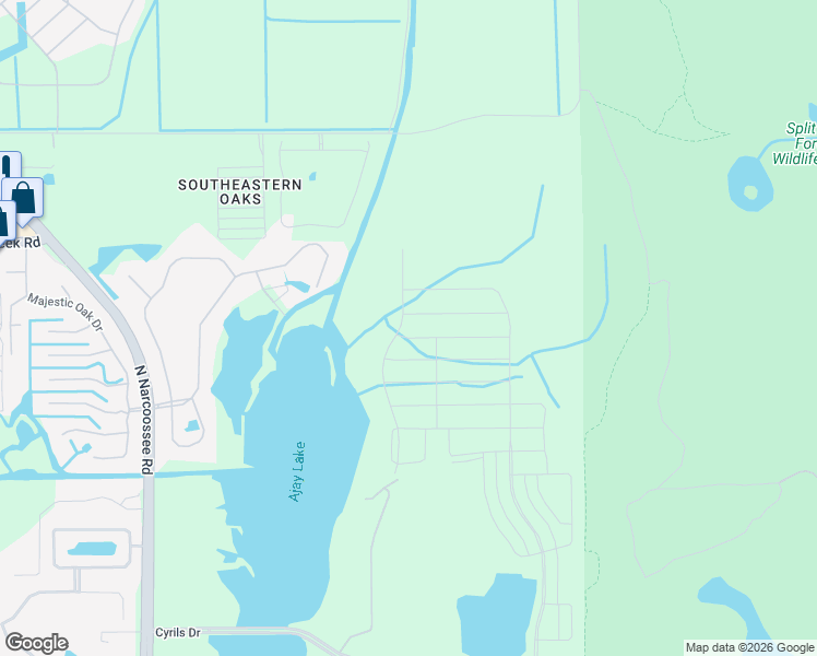 map of restaurants, bars, coffee shops, grocery stores, and more near 3204 Misty Morn Court in Saint Cloud
