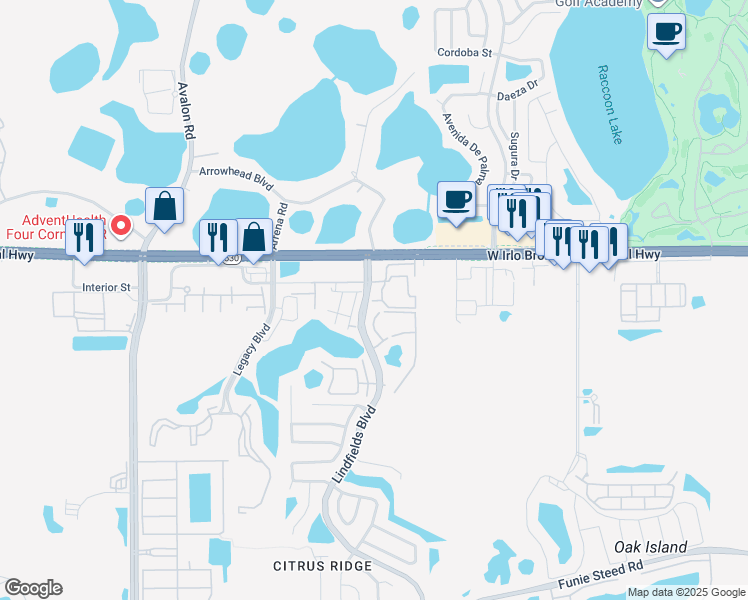 map of restaurants, bars, coffee shops, grocery stores, and more near 8700 Tierra Vista Circle in Kissimmee