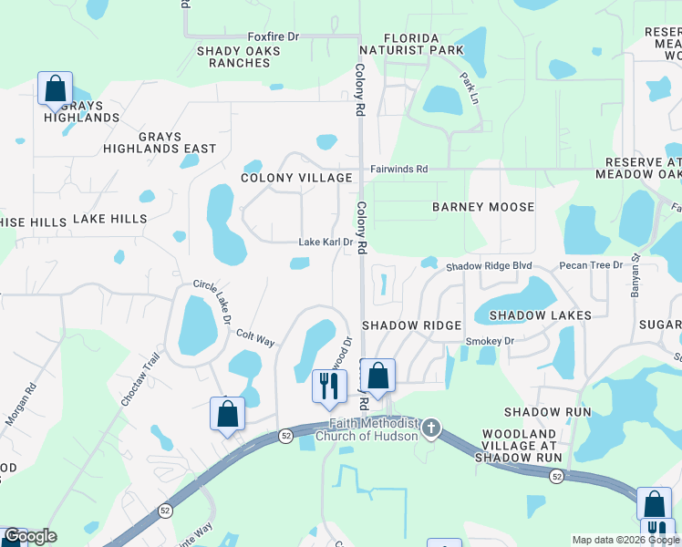map of restaurants, bars, coffee shops, grocery stores, and more near 12919 Post Road in Hudson