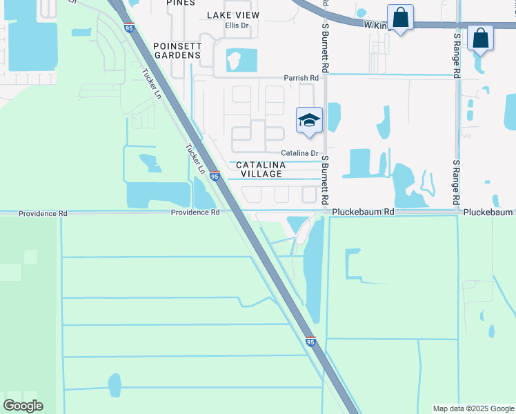 map of restaurants, bars, coffee shops, grocery stores, and more near 3851 Smart Street in Cocoa