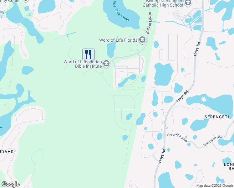 map of restaurants, bars, coffee shops, grocery stores, and more near Unnamed Road in Spring Hill