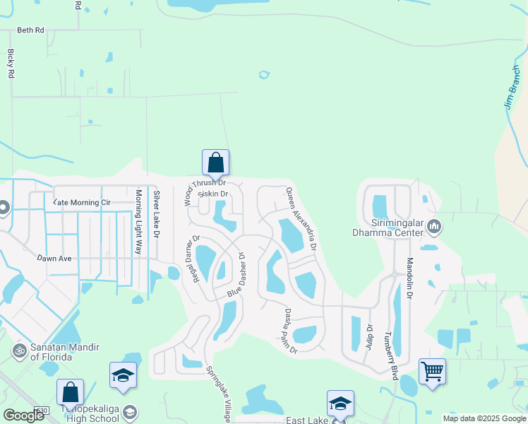 map of restaurants, bars, coffee shops, grocery stores, and more near 3900 Hanging Vine Court in Kissimmee