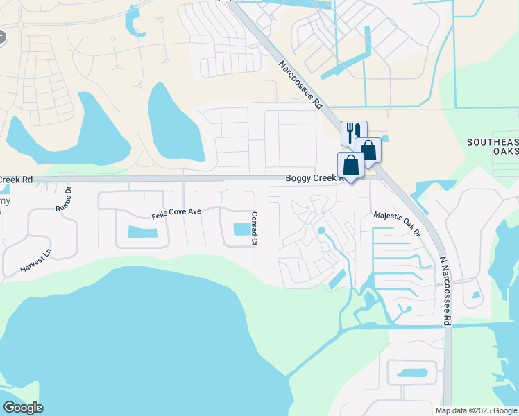 map of restaurants, bars, coffee shops, grocery stores, and more near 3131 Conrad Court in Kissimmee