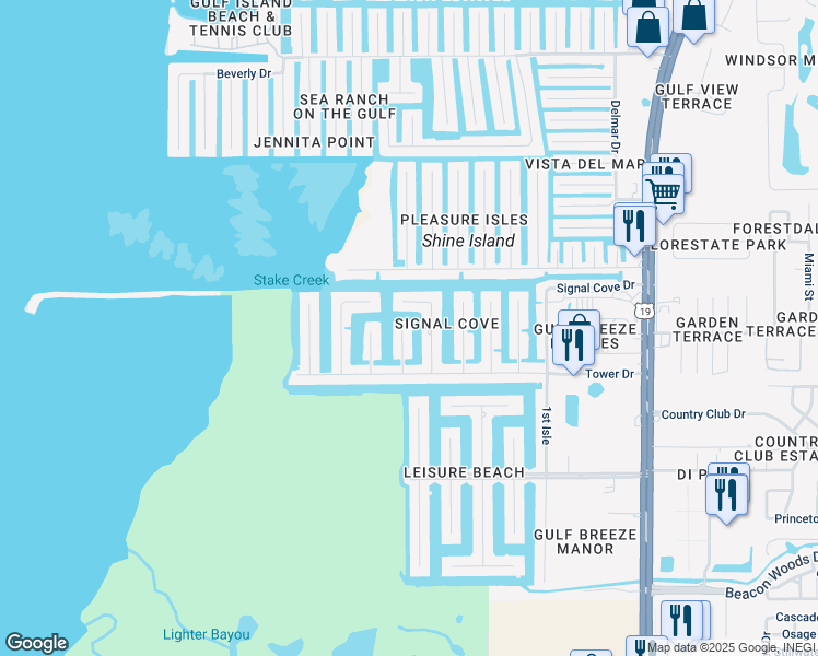 map of restaurants, bars, coffee shops, grocery stores, and more near 13100 Starboard Court in Hudson
