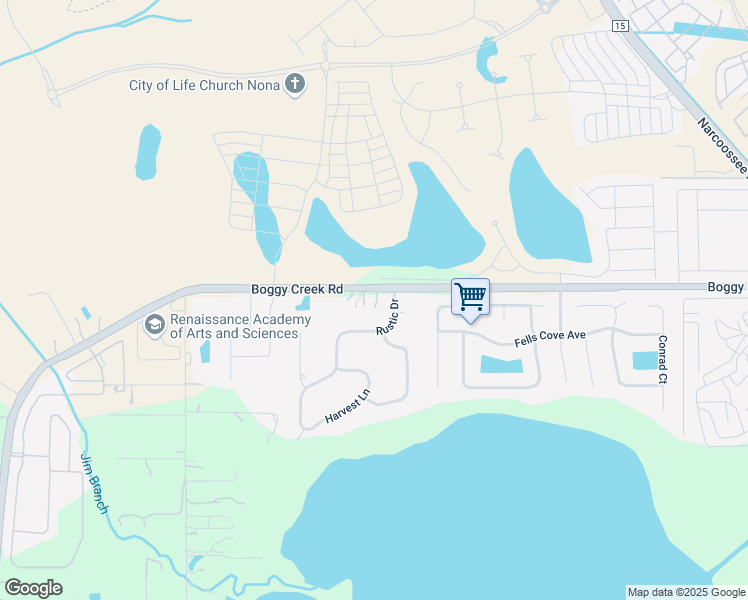 map of restaurants, bars, coffee shops, grocery stores, and more near 4698 Boggy Creek Road in Kissimmee