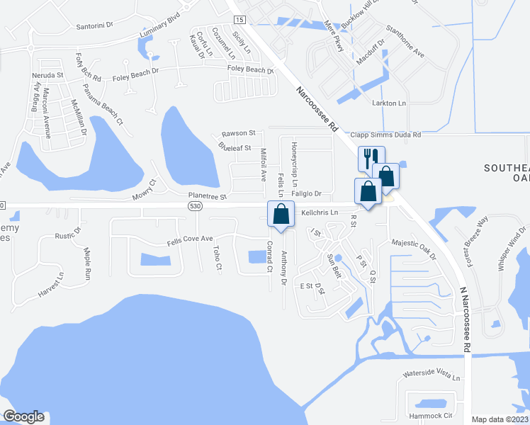 map of restaurants, bars, coffee shops, grocery stores, and more near 3139 Conrad Court in Kissimmee