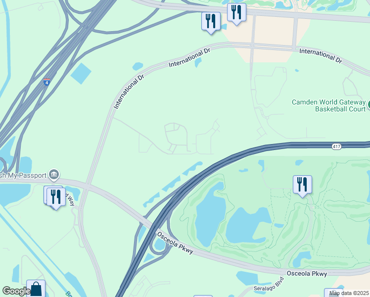 map of restaurants, bars, coffee shops, grocery stores, and more near 19934 Villa Isle Drive in Orlando