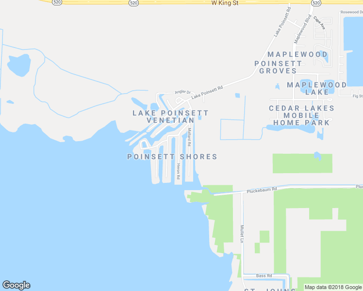 map of restaurants, bars, coffee shops, grocery stores, and more near 821 Heron Road in Cocoa