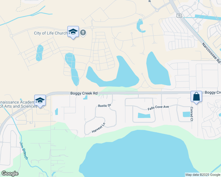 map of restaurants, bars, coffee shops, grocery stores, and more near 4698 Boggy Creek Road in Kissimmee